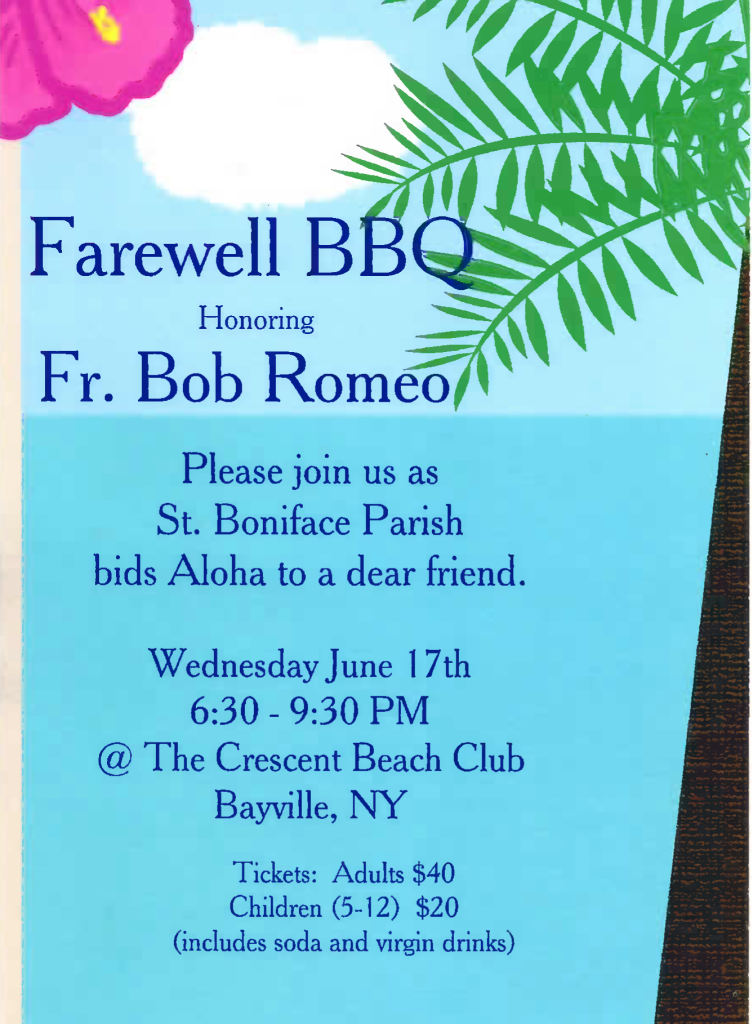 Fr Bob Farewell Poster