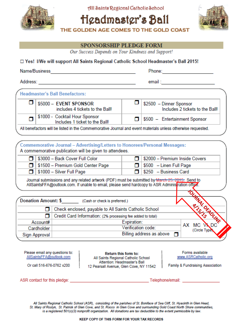 Sponsorship Form